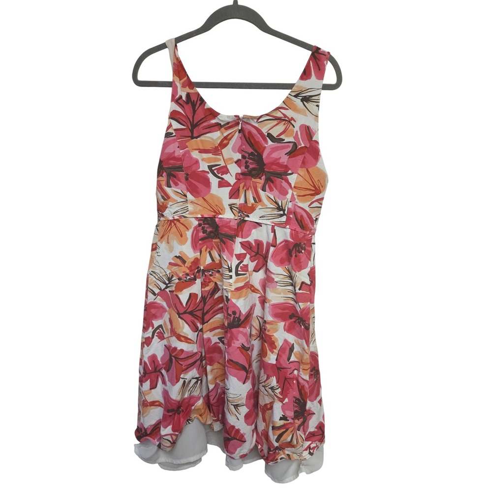 Sigrid Olsen Floral Dress Women's Size 10 Sleeveless Summer Party Casual - Picture 2 of 5